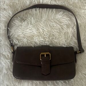 Brown Leather Shoulder Bag